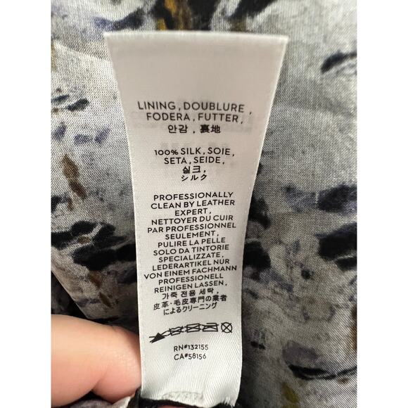 Reed Krakoff ABSTRACT TWEED PRINT LEATHER COLLAR ORGANZA SHIRT, 8 aso Nashville - Picture 8 of 8